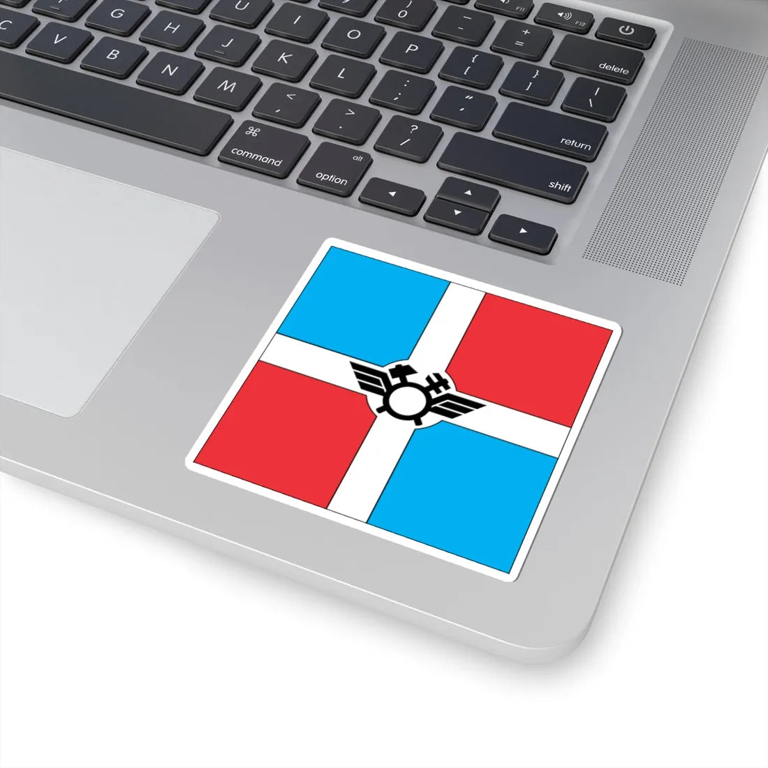 Flag of Pomichna (Ukraine) STICKER Vinyl Kiss-Cut Decal - The Sticker Space