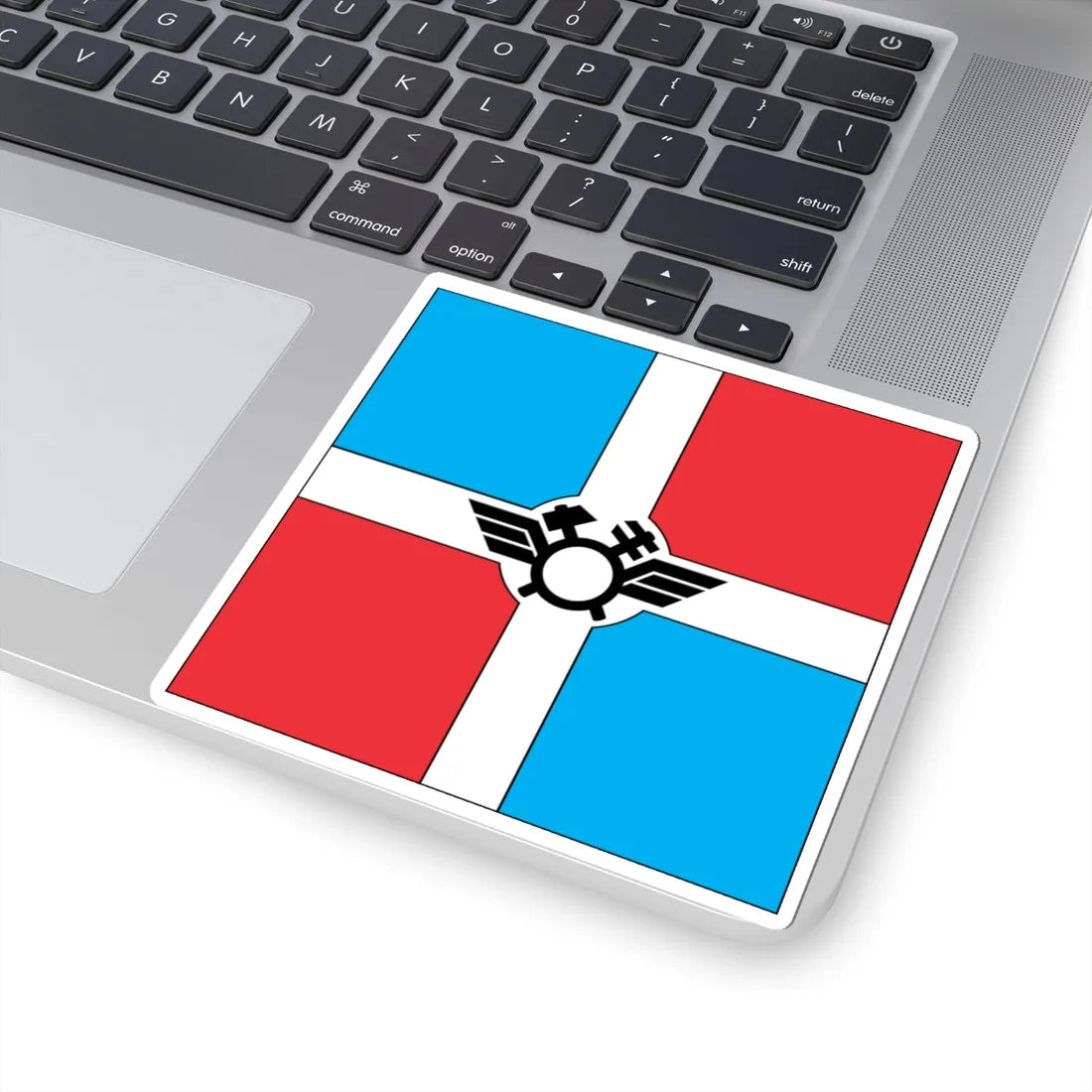 Flag of Pomichna (Ukraine) STICKER Vinyl Kiss-Cut Decal - The Sticker Space