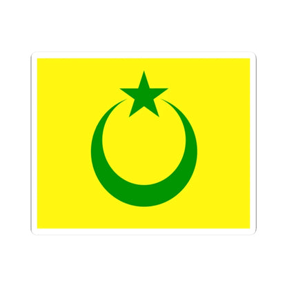 Flag of Pontianak Sultanate (Indonesia) STICKER Vinyl Kiss-Cut Decal 2 Inch White - The Sticker Space