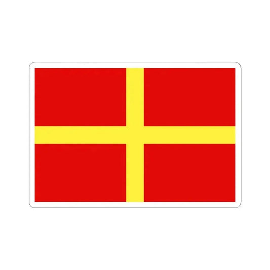 Flag of Pontrieux (Belgium) STICKER Vinyl Kiss-Cut Decal 2 Inch White - The Sticker Space