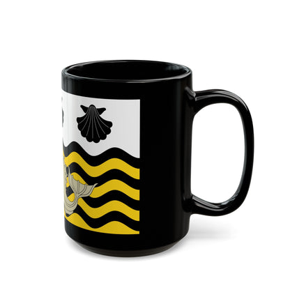 Flag of Poole UK - Black Coffee Mug-The Sticker Space