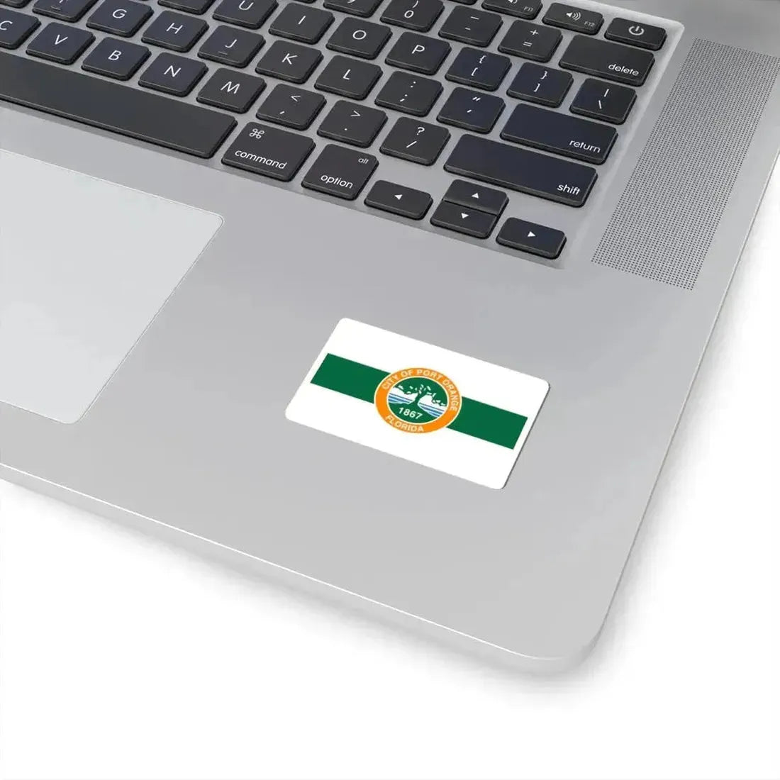Flag of Port Orange Florida (United States) STICKER Vinyl Kiss-Cut Decal - The Sticker Space