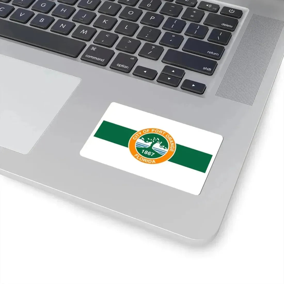 Flag of Port Orange Florida (United States) STICKER Vinyl Kiss-Cut Decal - The Sticker Space