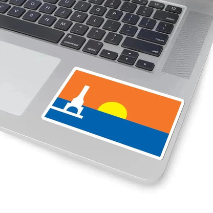 Flag of Port Washington Wisconsin (United States) STICKER Vinyl Kiss-Cut Decal - The Sticker Space