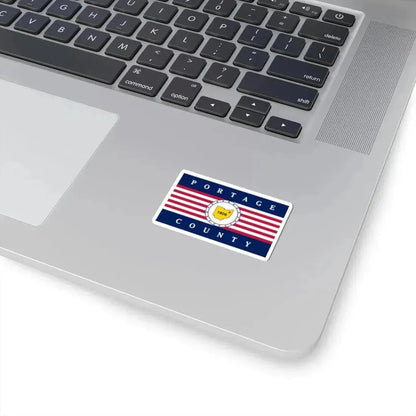 Flag of Portage County Ohio (United States) STICKER Vinyl Kiss-Cut Decal - The Sticker Space
