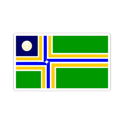 Flag of Portland Oregon 1970-2002 (United States) STICKER Vinyl Kiss-Cut Decal 2 Inch White - The Sticker Space