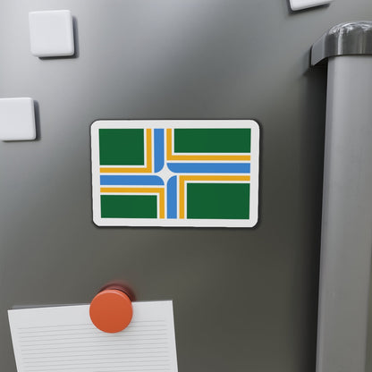 Flag of Portland Oregon - Die-Cut Magnet-The Sticker Space