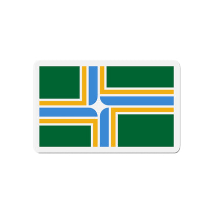 Flag of Portland Oregon - Die-Cut Magnet-6 × 6"-The Sticker Space