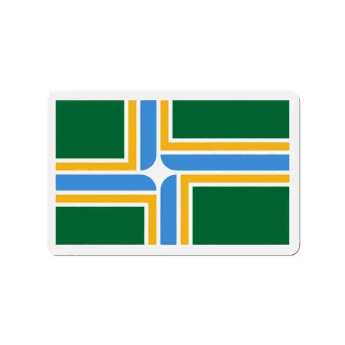 Flag of Portland Oregon - Refrigerator Magnet 2 Inch - The Sticker Space