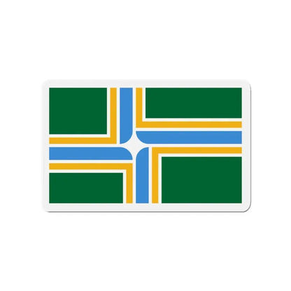 Flag of Portland Oregon - Refrigerator Magnet 3 Inch - The Sticker Space