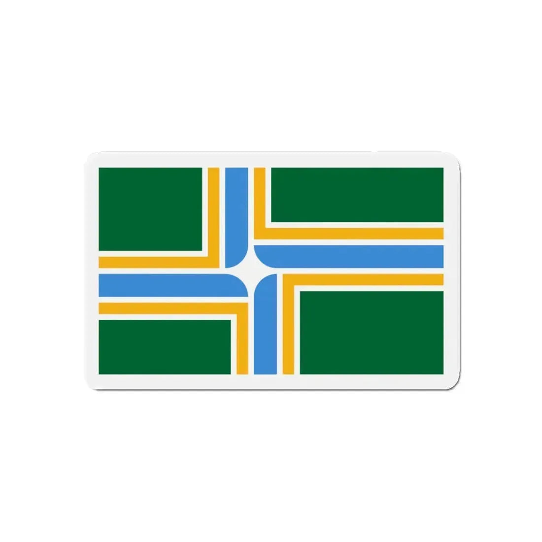 Flag of Portland Oregon - Refrigerator Magnet 5 Inch - The Sticker Space