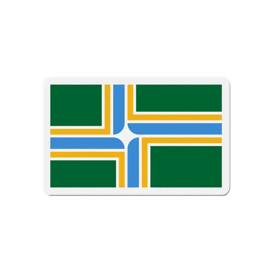 Flag of Portland Oregon - Refrigerator Magnet 6 Inch - The Sticker Space