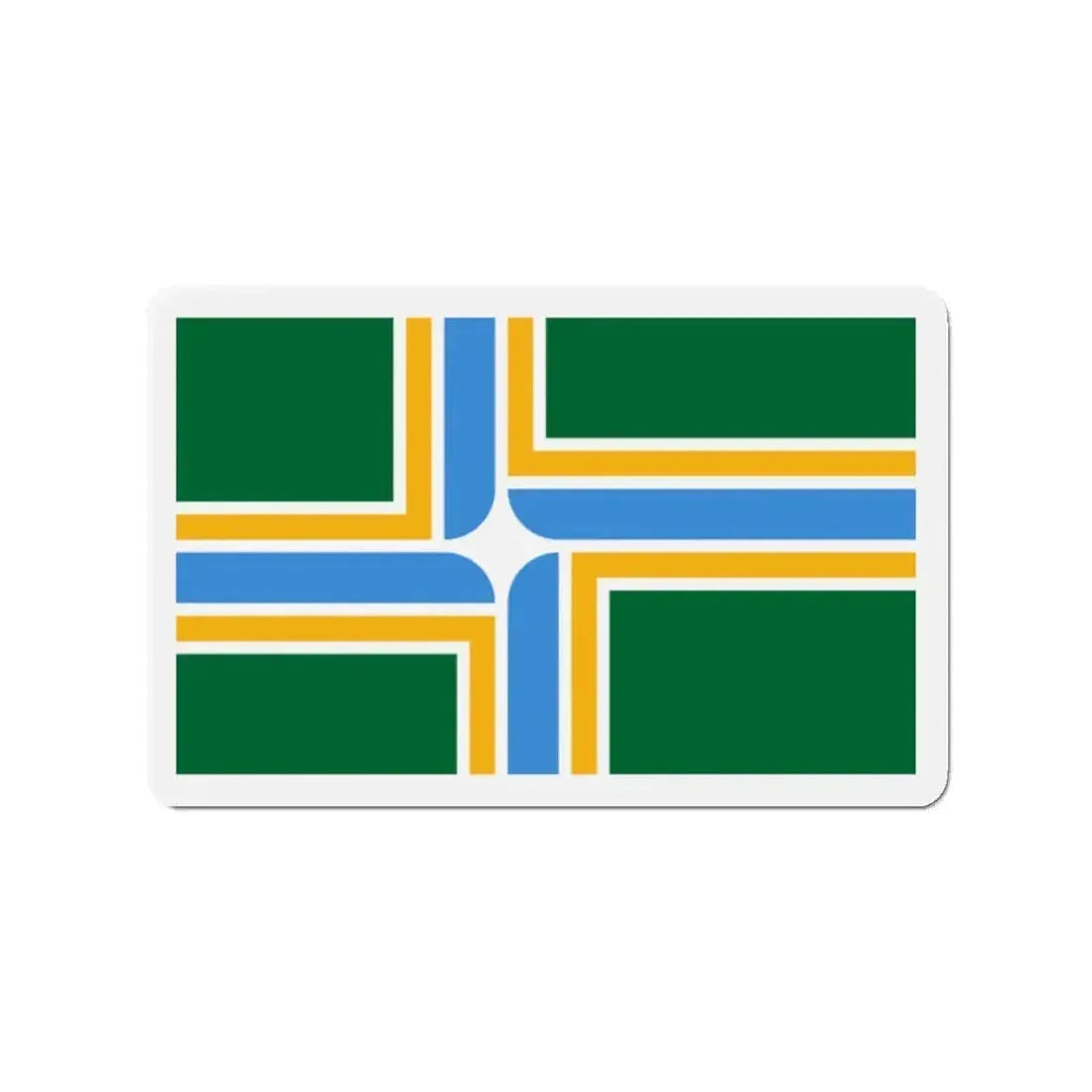 Flag of Portland Oregon - Refrigerator Magnet - The Sticker Space