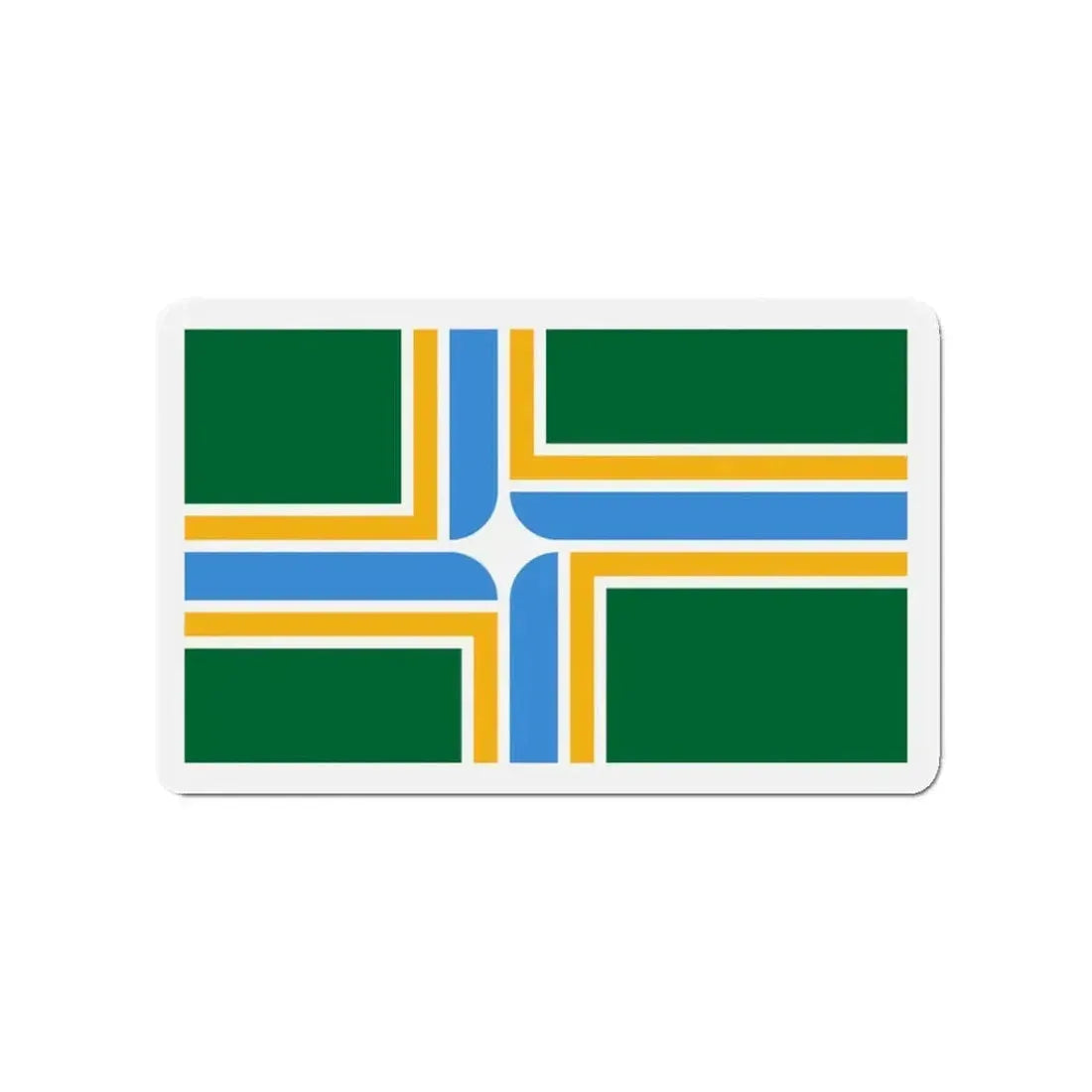 Flag of Portland Oregon - Refrigerator Magnet - The Sticker Space