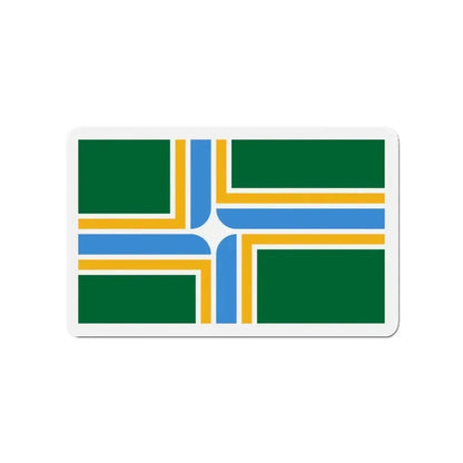 Flag of Portland Oregon - Refrigerator Magnet - The Sticker Space
