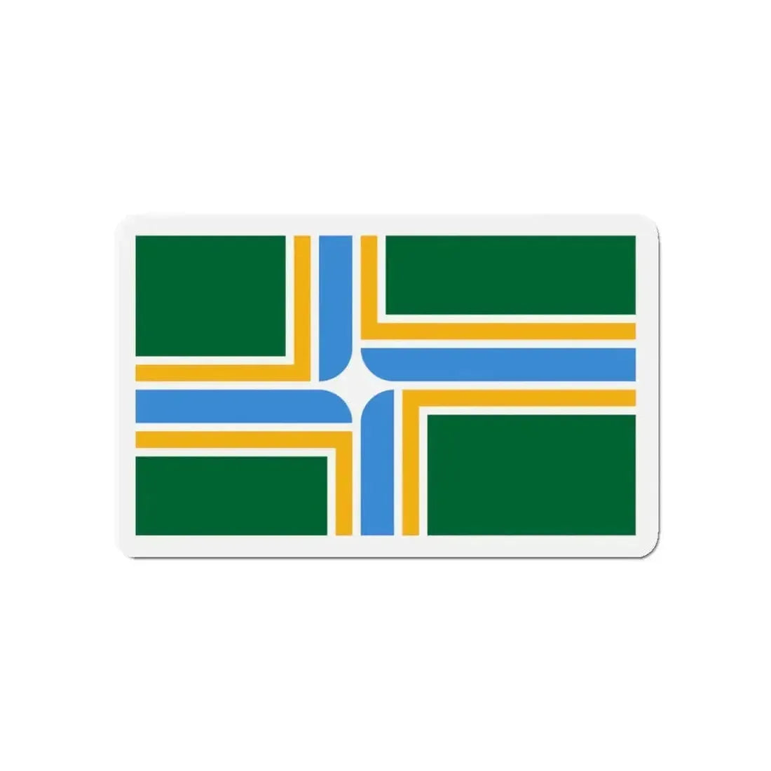 Flag of Portland Oregon - Refrigerator Magnet - The Sticker Space