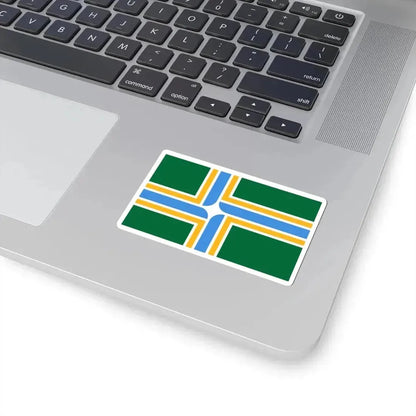 Flag of Portland Oregon (United States) STICKER Vinyl Kiss-Cut Decal - The Sticker Space
