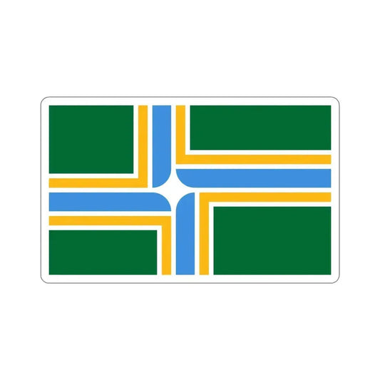Flag of Portland Oregon USA STICKER Vinyl Die-Cut Decal 6 Inch - The Sticker Space