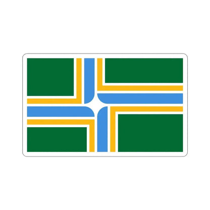 Flag of Portland Oregon USA STICKER Vinyl Die-Cut Decal - The Sticker Space