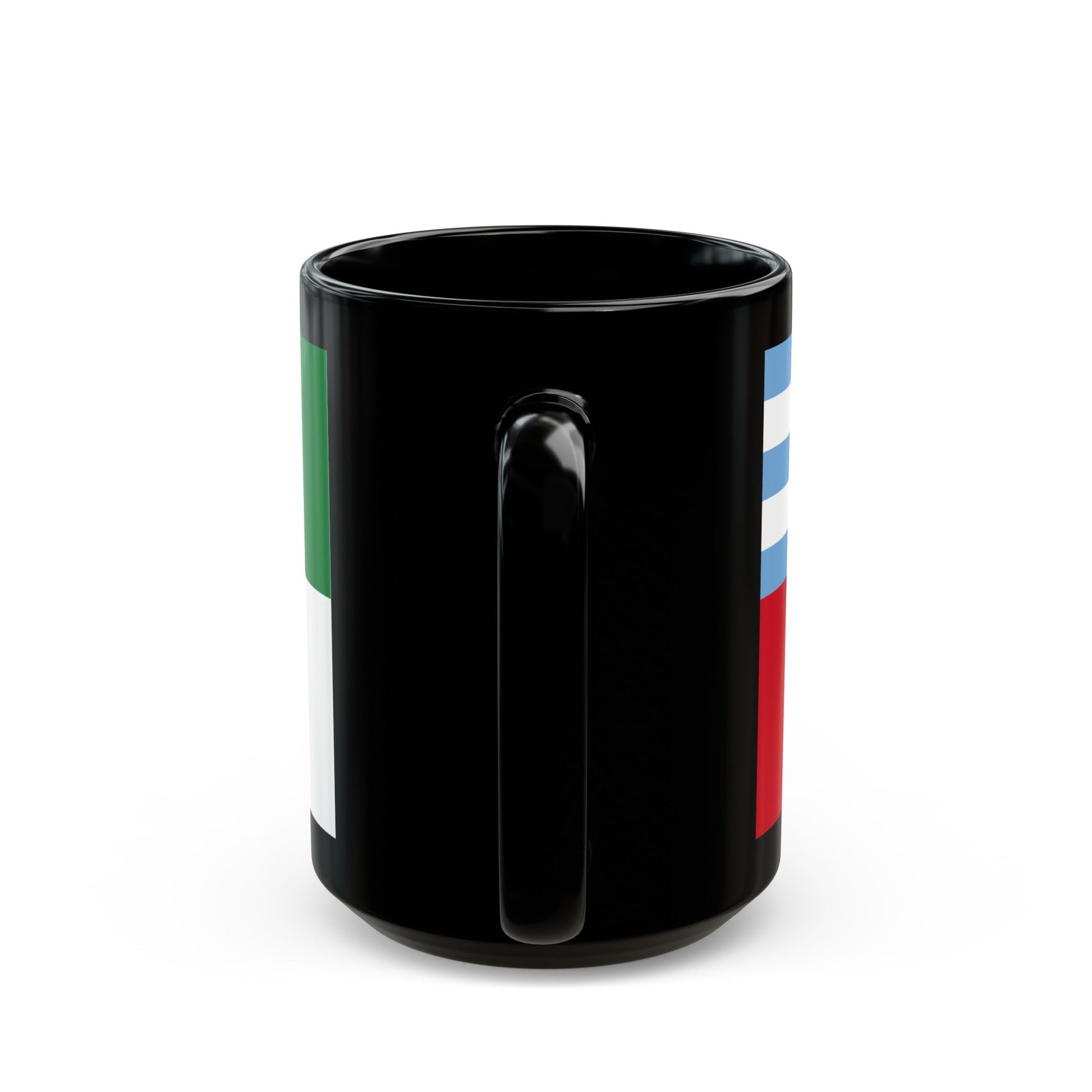 Flag of Portoviejo Ecuador - Black Coffee Mug-The Sticker Space