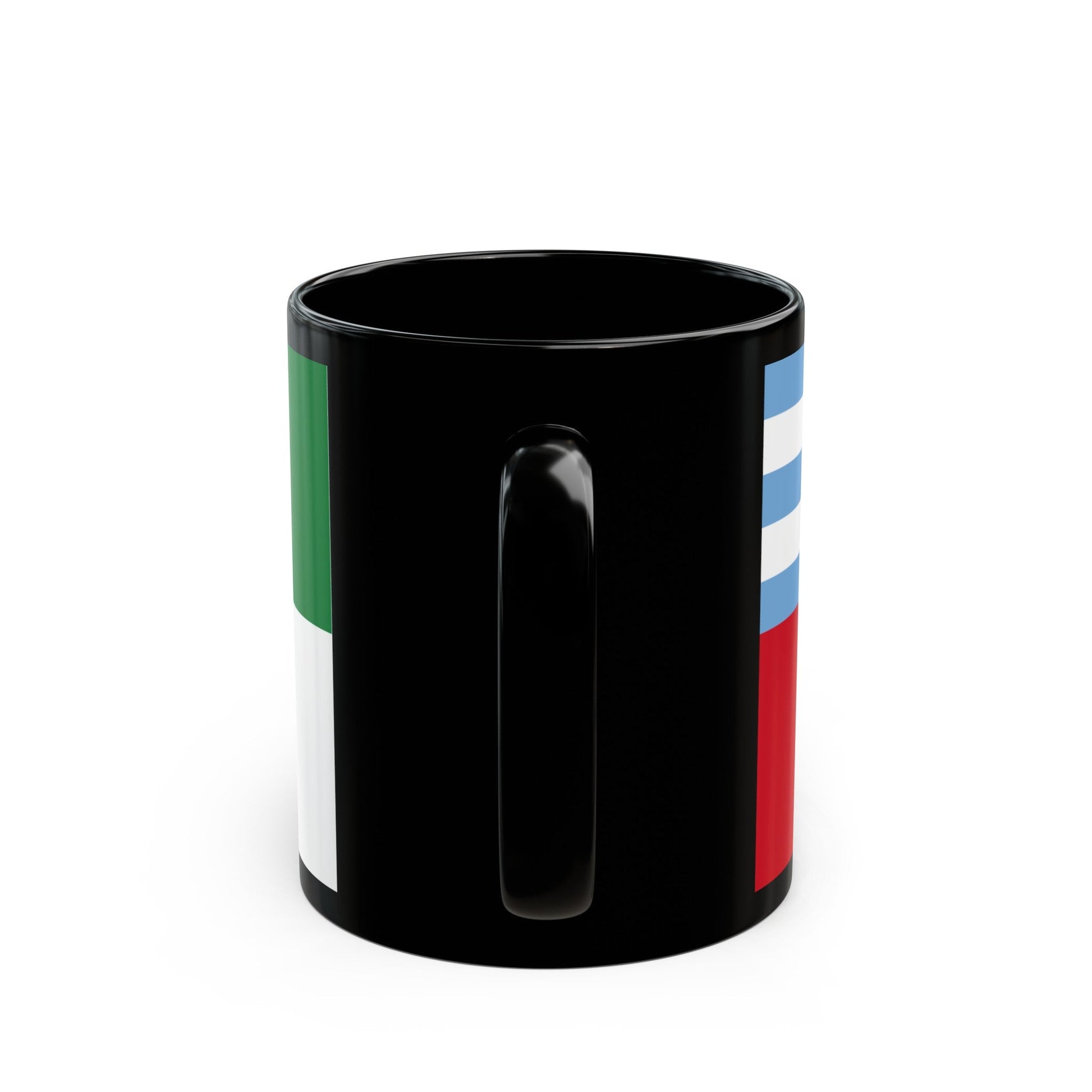 Flag of Portoviejo Ecuador - Black Coffee Mug-The Sticker Space