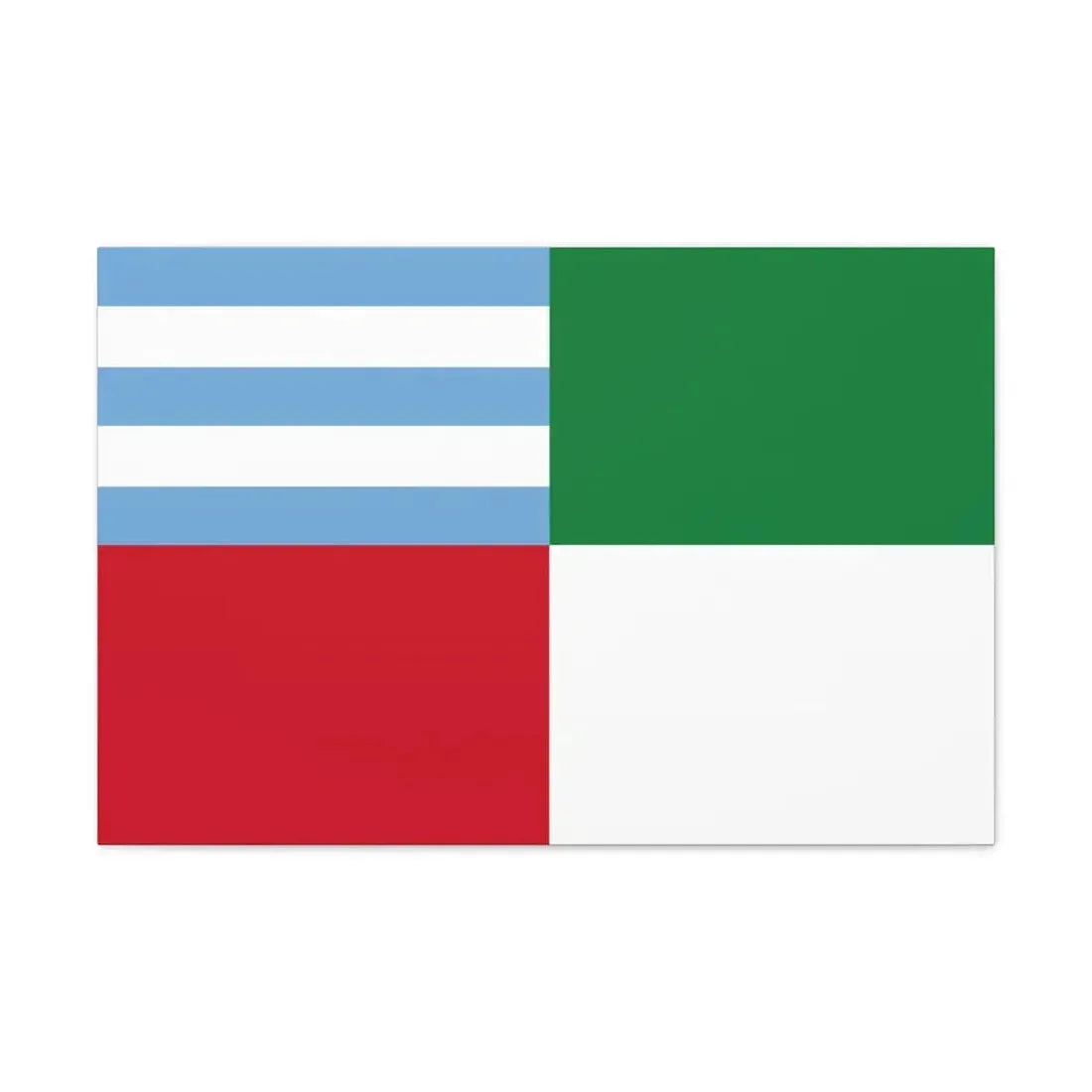 Flag of Portoviejo Ecuador - Canvas Wall Art 30" x 20" 1.25" - The Sticker Space