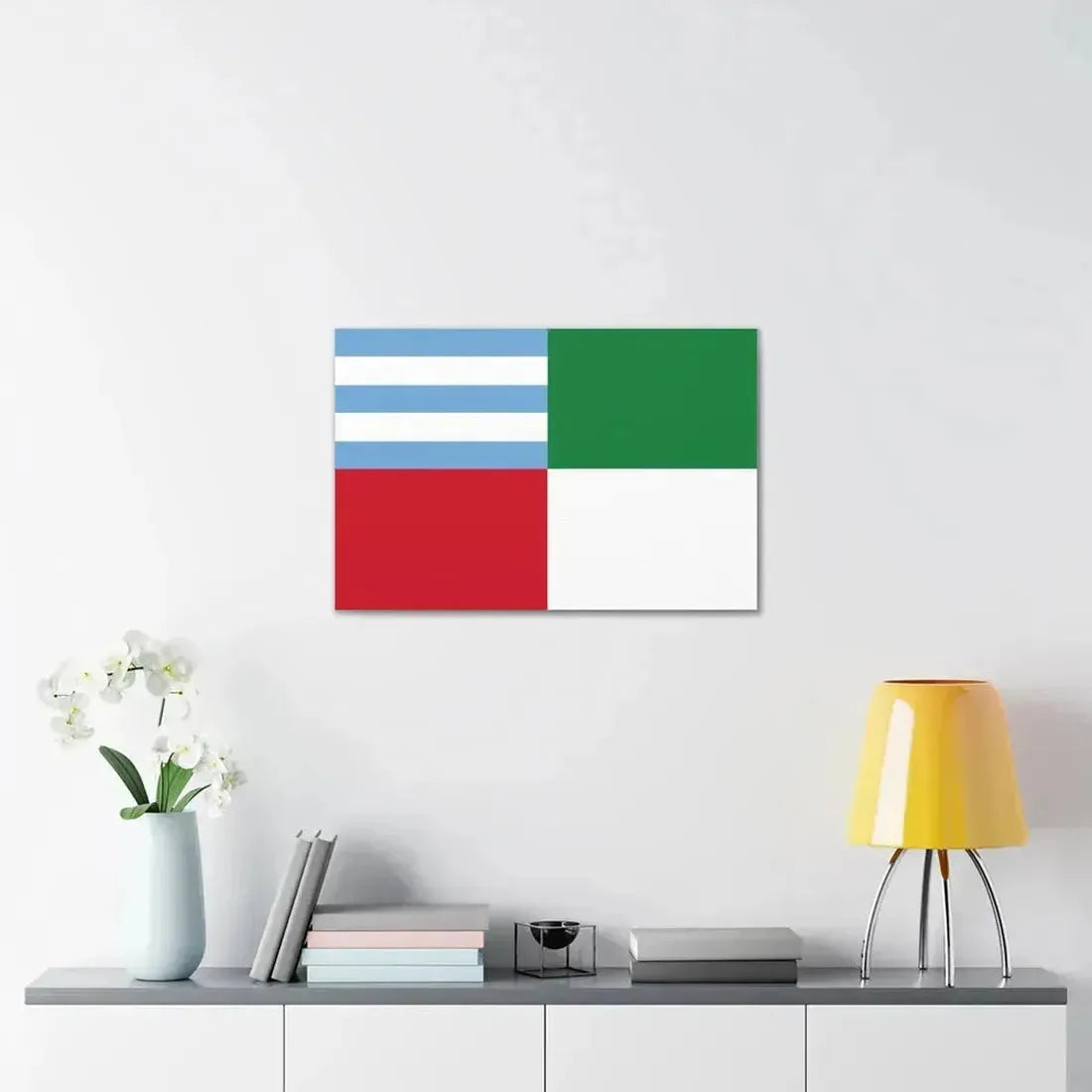 Flag of Portoviejo Ecuador - Canvas Wall Art - The Sticker Space