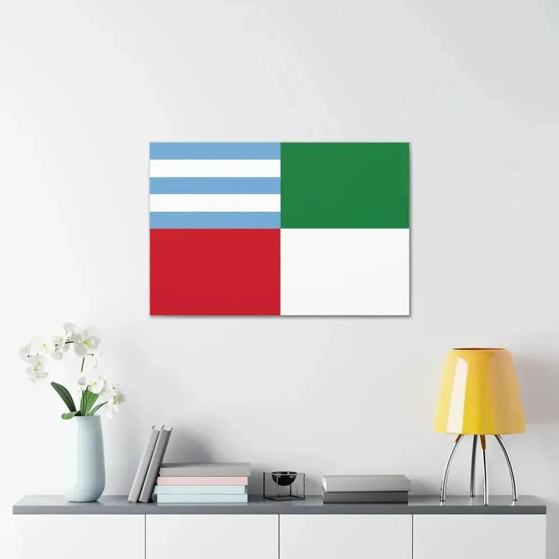Flag of Portoviejo Ecuador - Canvas Wall Art - The Sticker Space