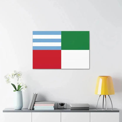 Flag of Portoviejo Ecuador - Canvas Wall Art - The Sticker Space
