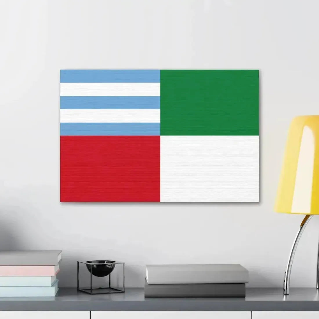 Flag of Portoviejo Ecuador - Canvas Wall Art - The Sticker Space