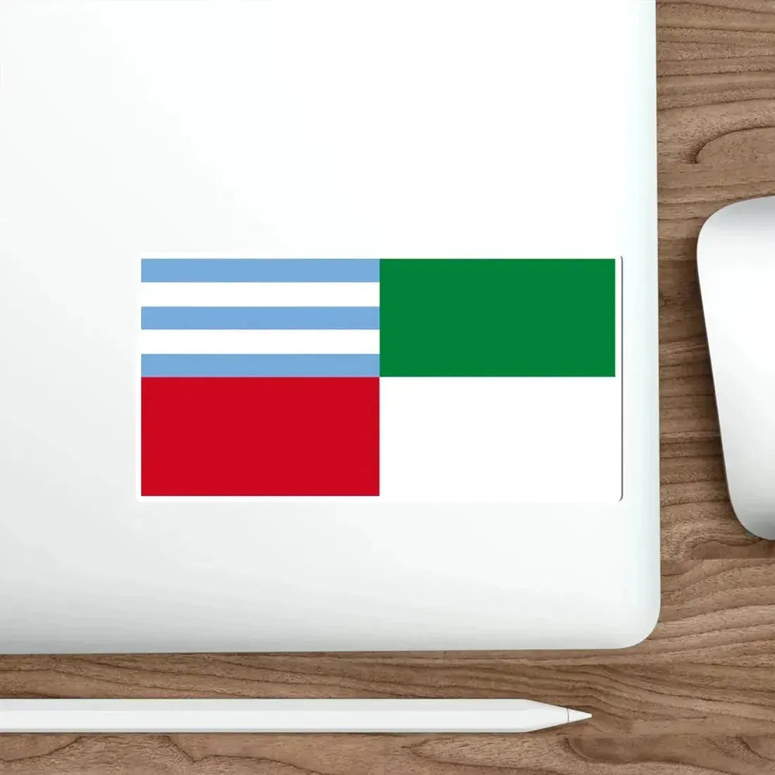 Flag of Portoviejo Ecuador STICKER Vinyl Die-Cut Decal - The Sticker Space