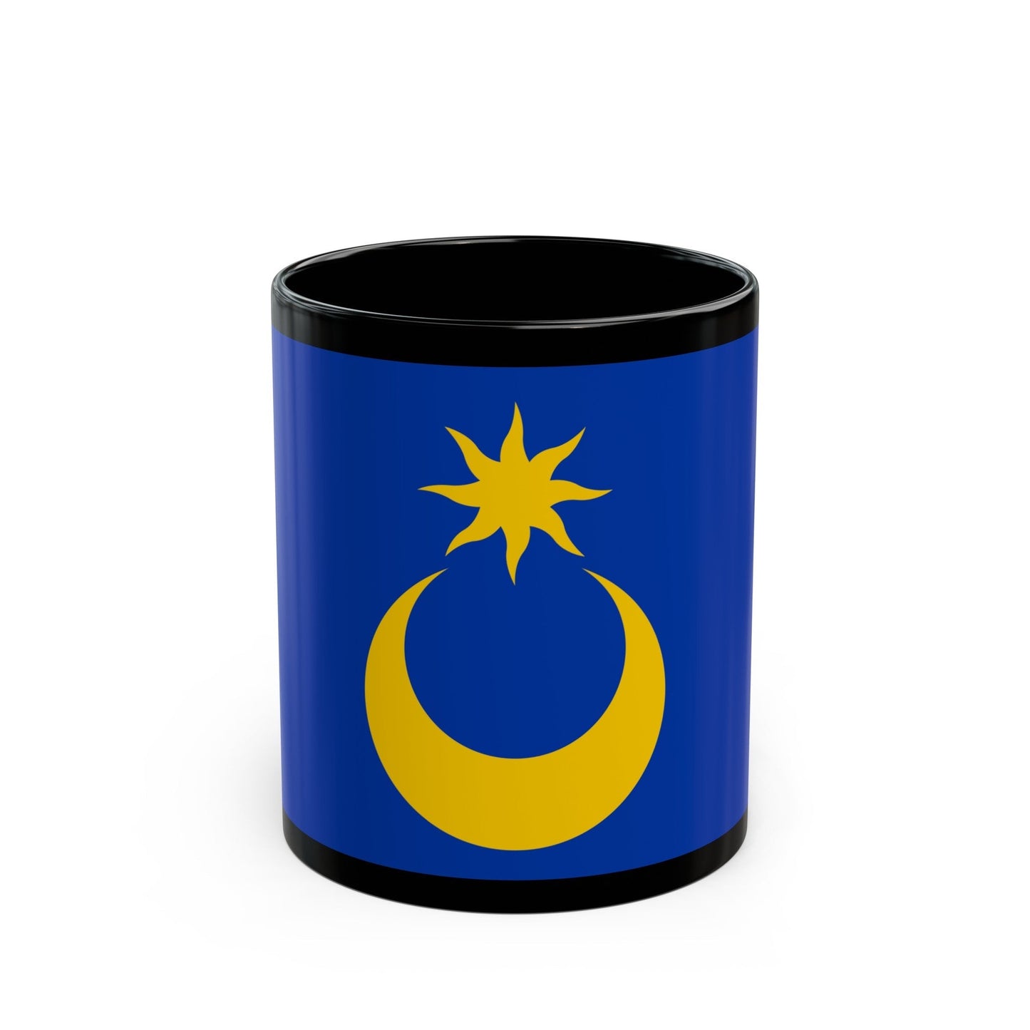 Flag of Portsmouth UK - Black Coffee Mug-11oz-The Sticker Space