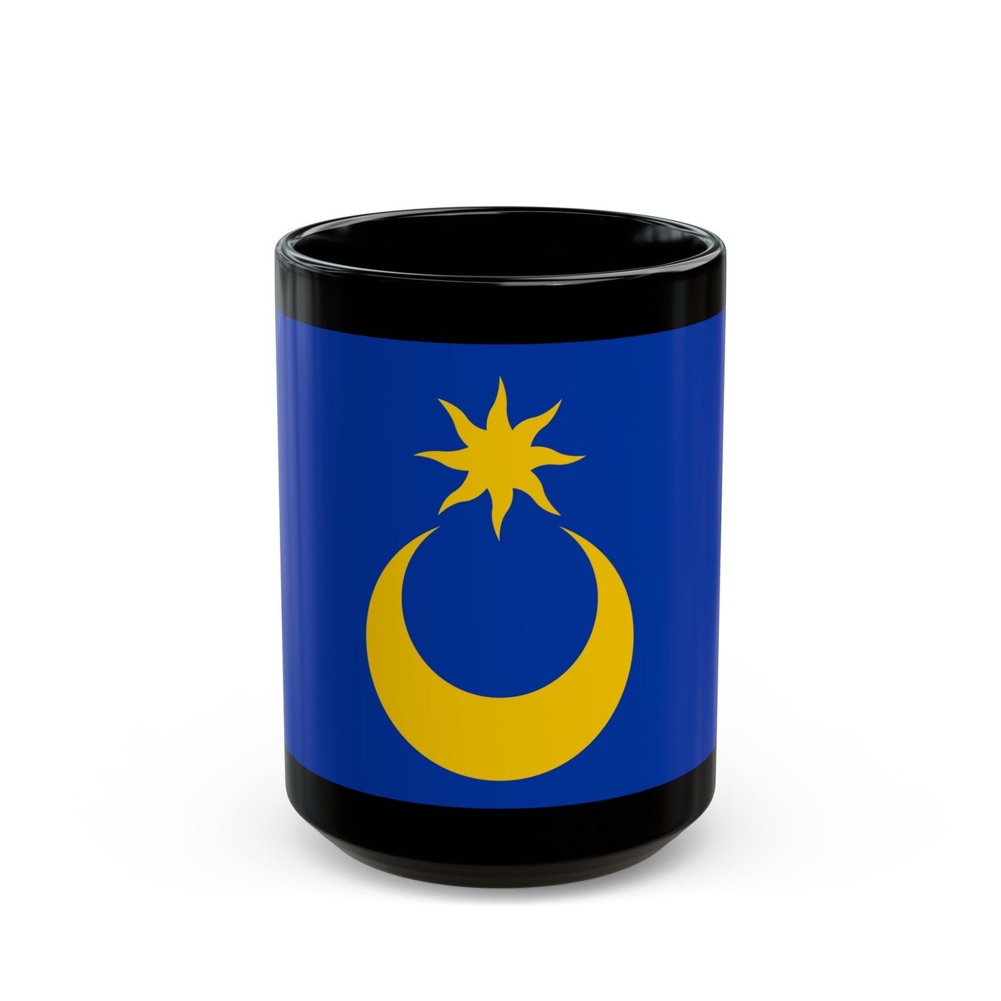 Flag of Portsmouth UK - Black Coffee Mug-15oz-The Sticker Space