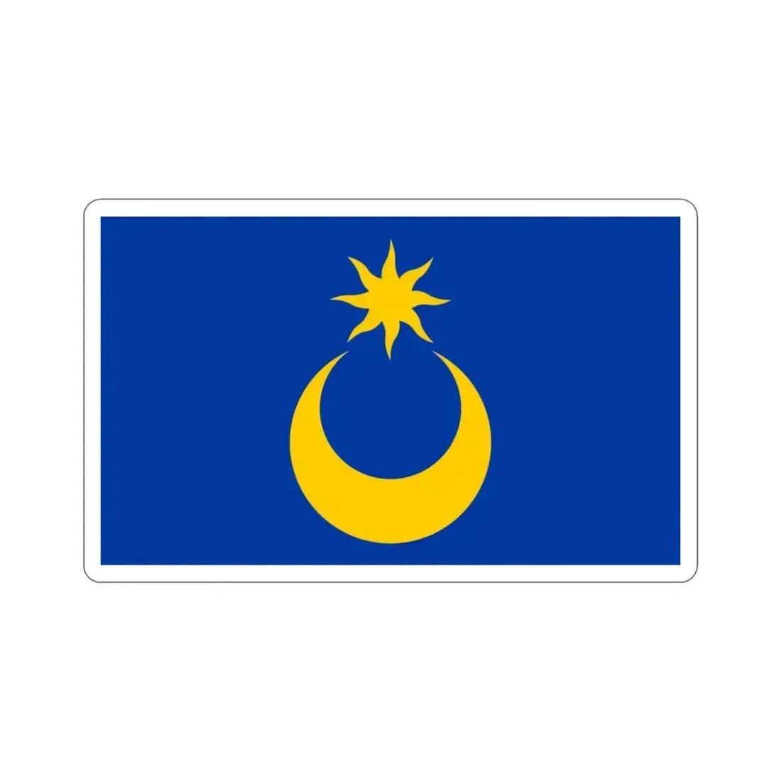 Flag of Portsmouth UK STICKER Vinyl Die-Cut Decal 3 Inch - The Sticker Space