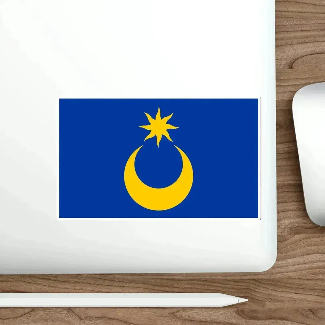 Flag of Portsmouth UK STICKER Vinyl Die-Cut Decal - The Sticker Space