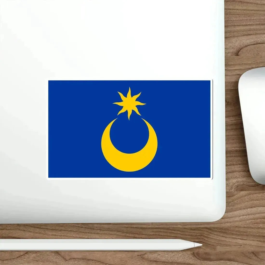 Flag of Portsmouth UK STICKER Vinyl Die-Cut Decal - The Sticker Space