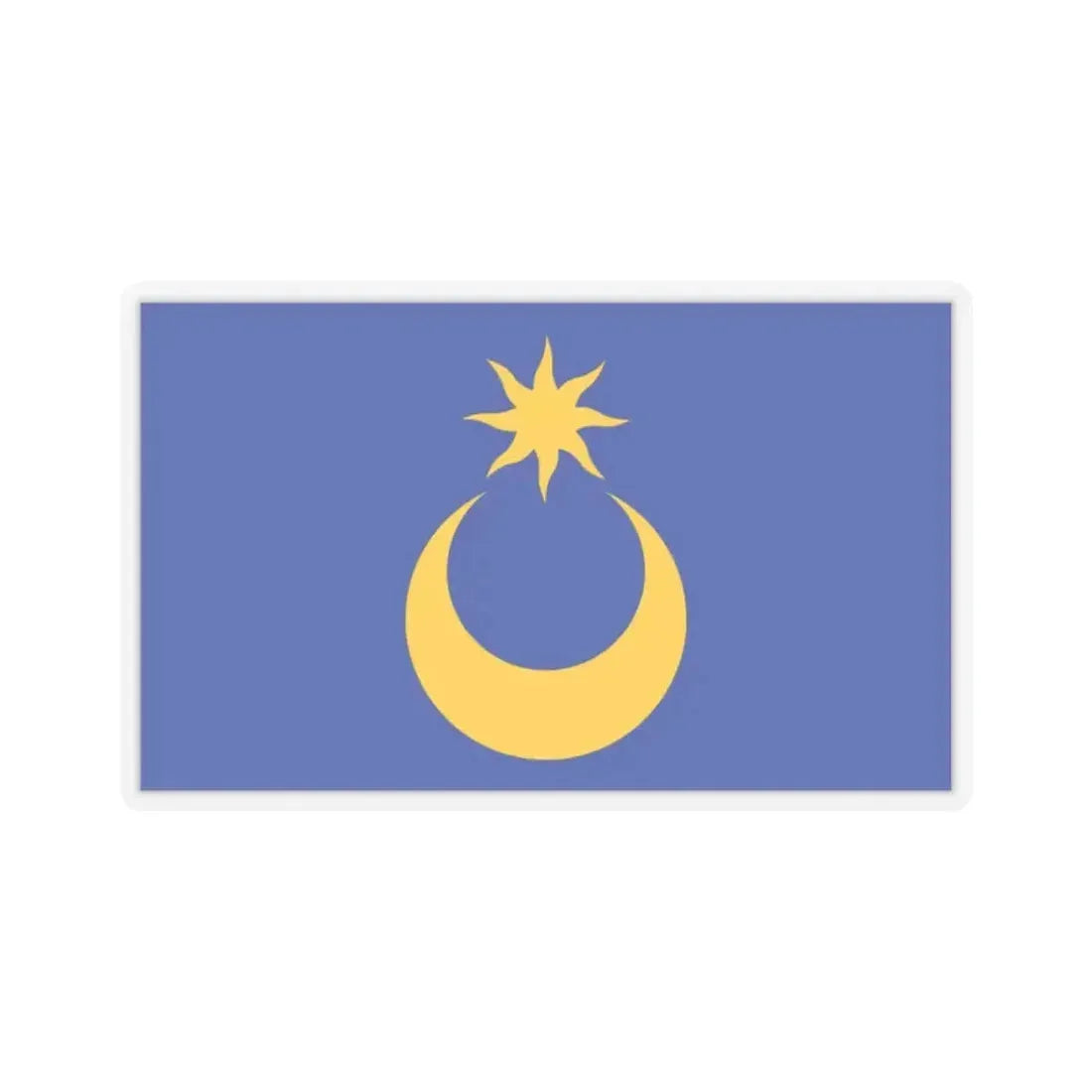 Flag of Portsmouth UK - STICKER Vinyl Kiss-Cut Decal 2 Inch Transparent - The Sticker Space