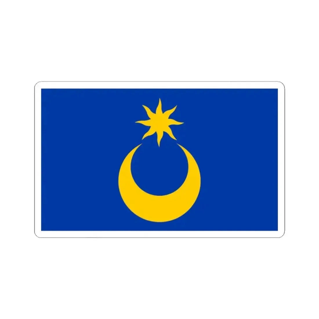 Flag of Portsmouth UK - STICKER Vinyl Kiss-Cut Decal 2 Inch White - The Sticker Space