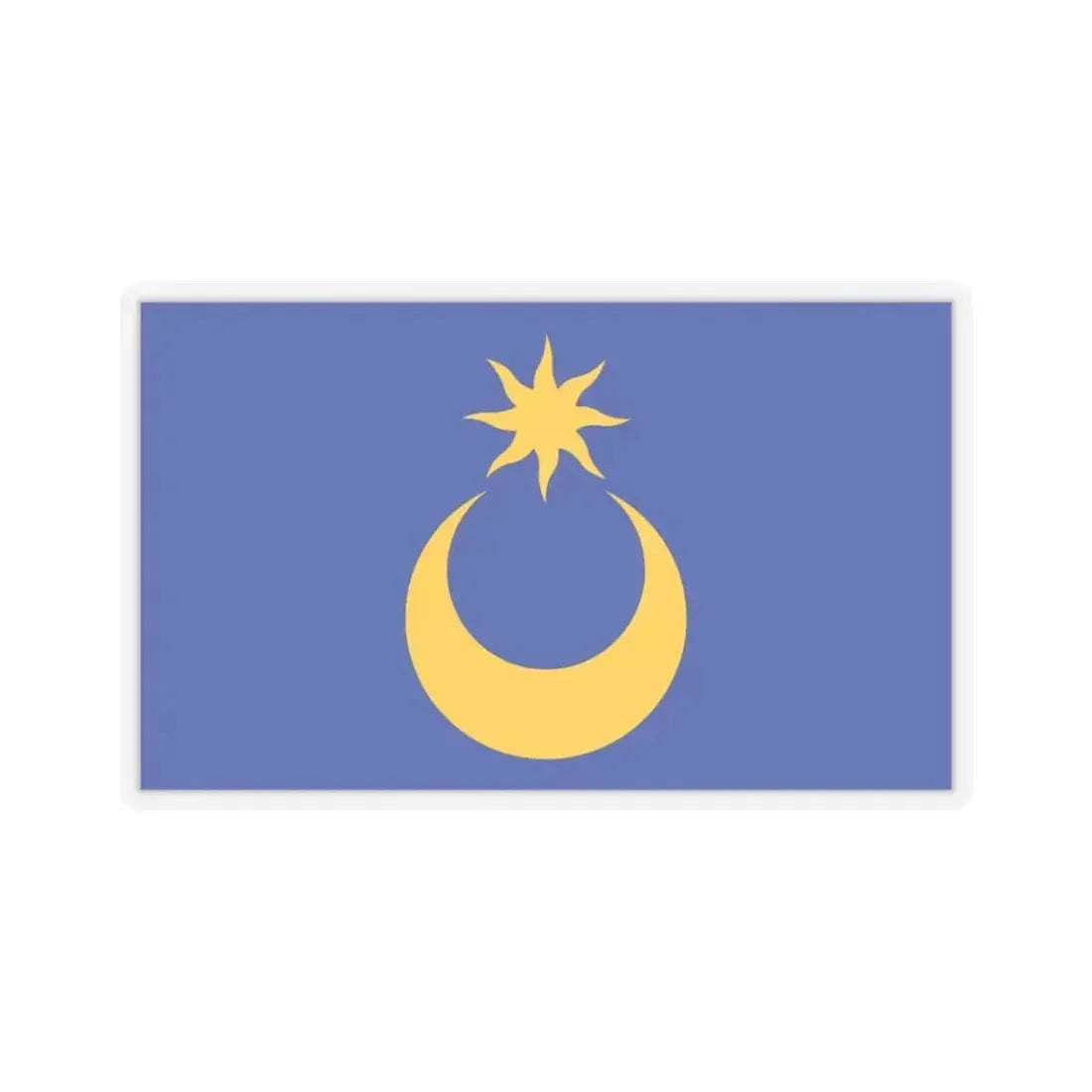 Flag of Portsmouth UK - STICKER Vinyl Kiss-Cut Decal 3 Inch Transparent - The Sticker Space