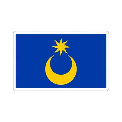 Flag of Portsmouth UK - STICKER Vinyl Kiss-Cut Decal 3 Inch White - The Sticker Space