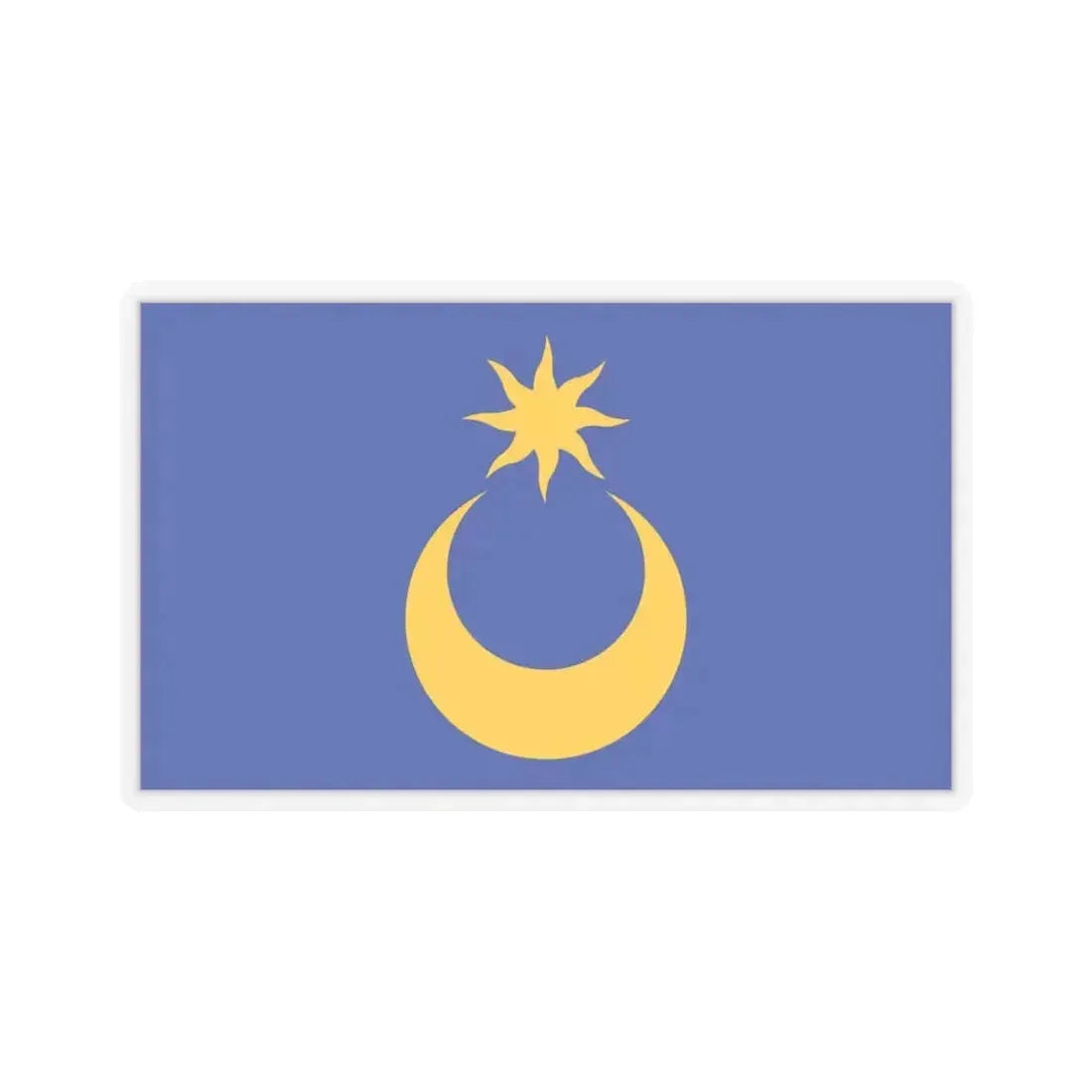 Flag of Portsmouth UK - STICKER Vinyl Kiss-Cut Decal 4 Inch Transparent - The Sticker Space