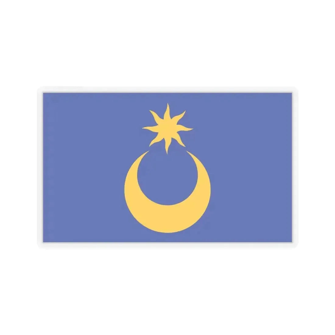 Flag of Portsmouth UK - STICKER Vinyl Kiss-Cut Decal 6 Inch Transparent - The Sticker Space