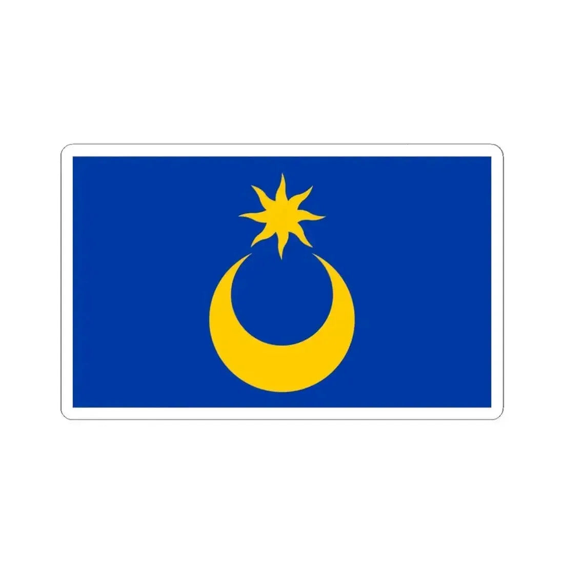 Flag of Portsmouth UK - STICKER Vinyl Kiss-Cut Decal 6 Inch White - The Sticker Space