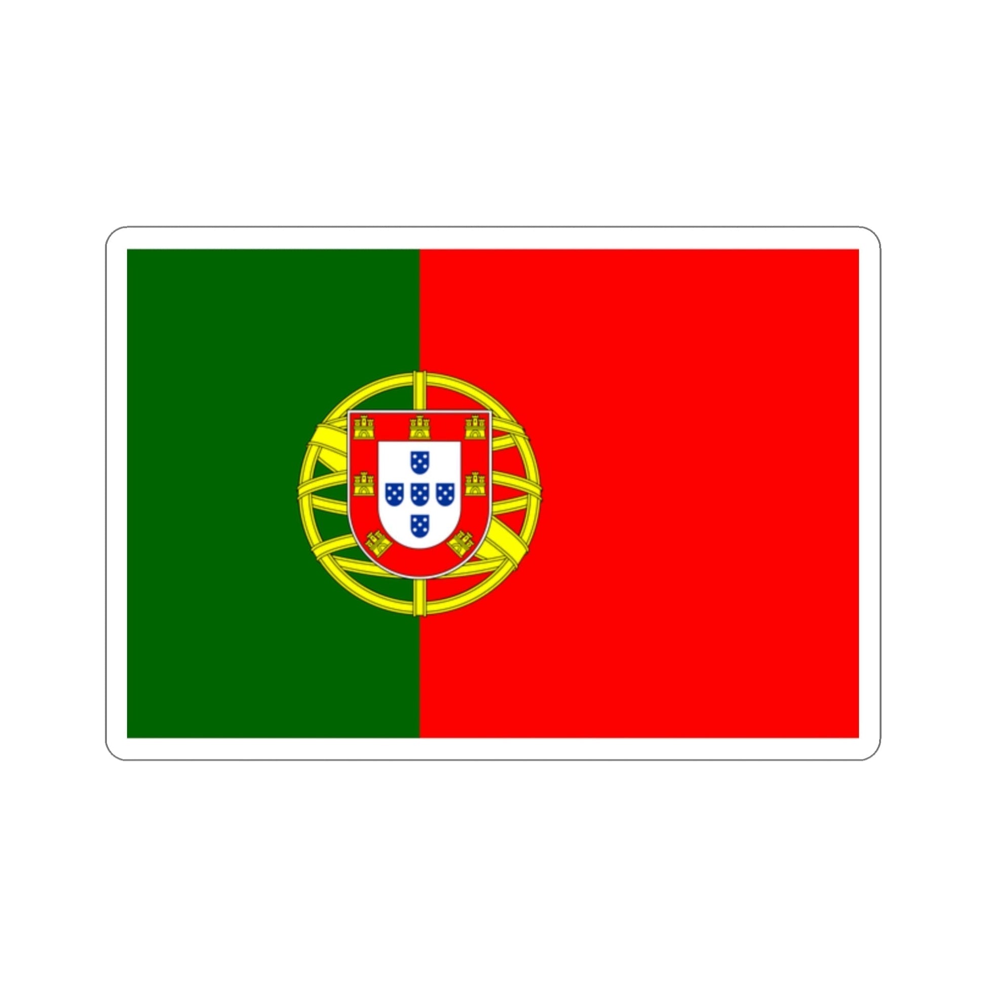 Flag of Portugal STICKER Vinyl Die-Cut Decal-2 Inch-The Sticker Space