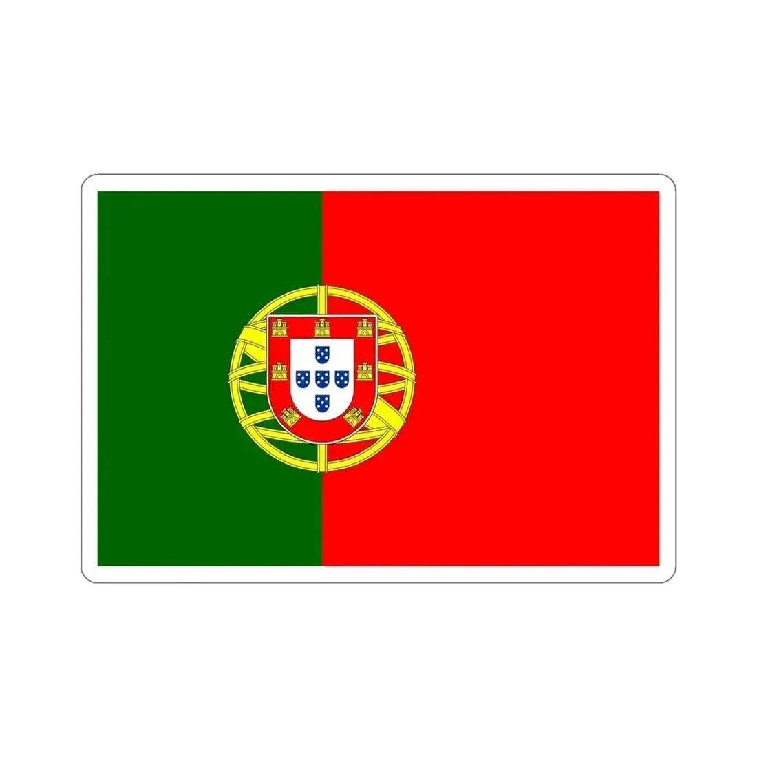 Flag of Portugal STICKER Vinyl Die-Cut Decal - The Sticker Space