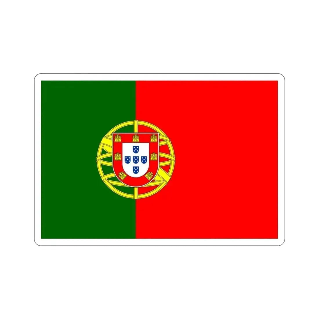Flag of Portugal STICKER Vinyl Die-Cut Decal - The Sticker Space