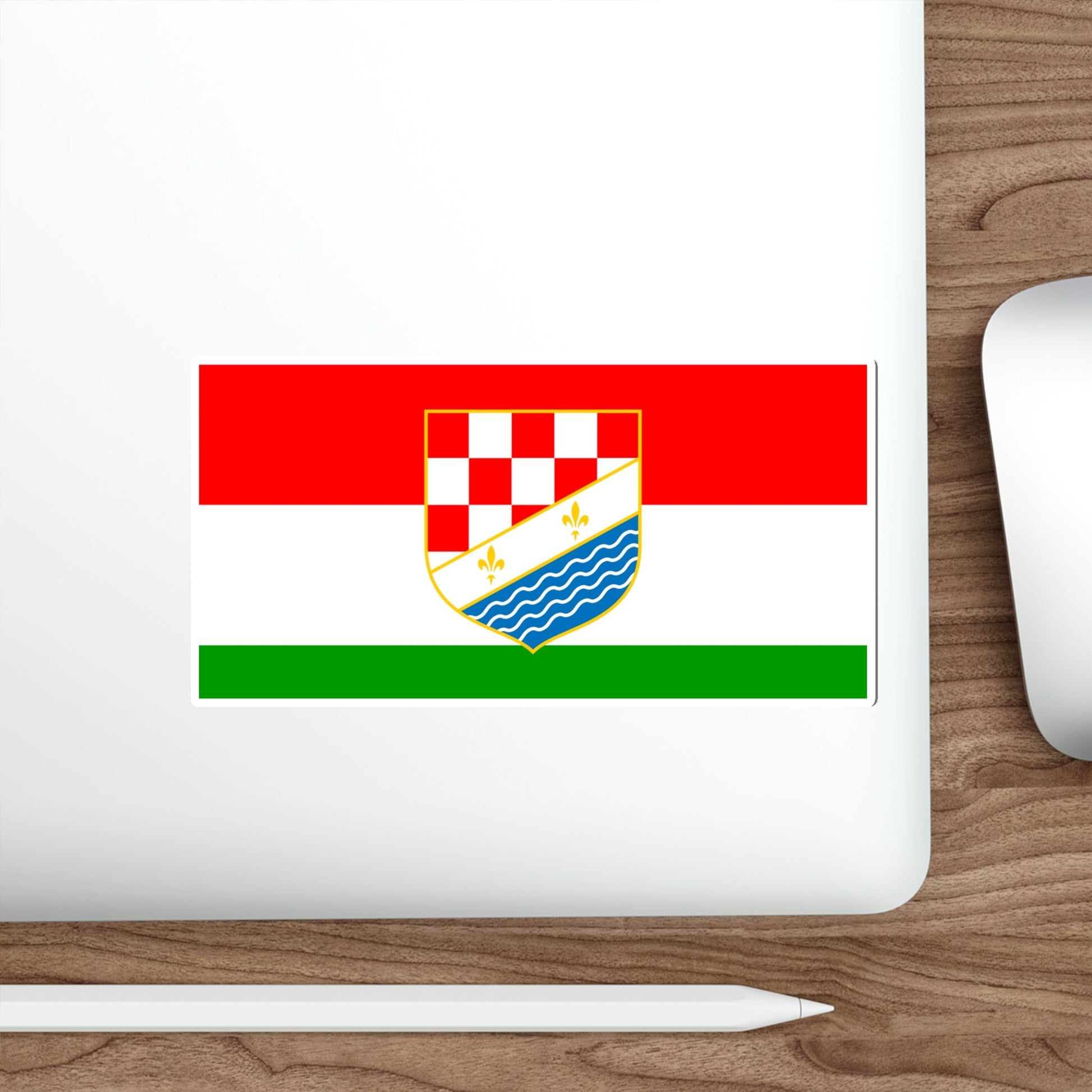 Flag of Posavina Canton Bosnia and Herzegovina STICKER Vinyl Die-Cut Decal-The Sticker Space