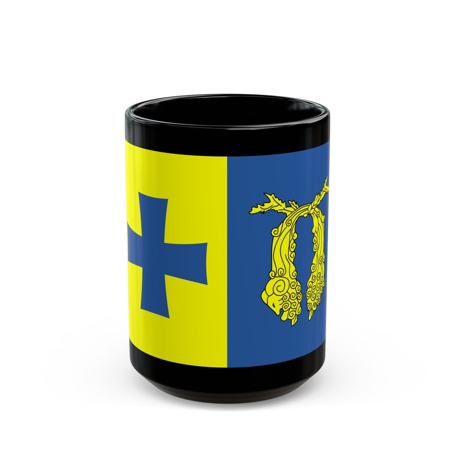 Flag of Poti Georgia - Black Coffee Mug-15oz-The Sticker Space