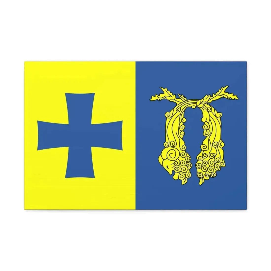 Flag of Poti Georgia - Canvas Wall Art 24″ x 16″ 1.25" - The Sticker Space