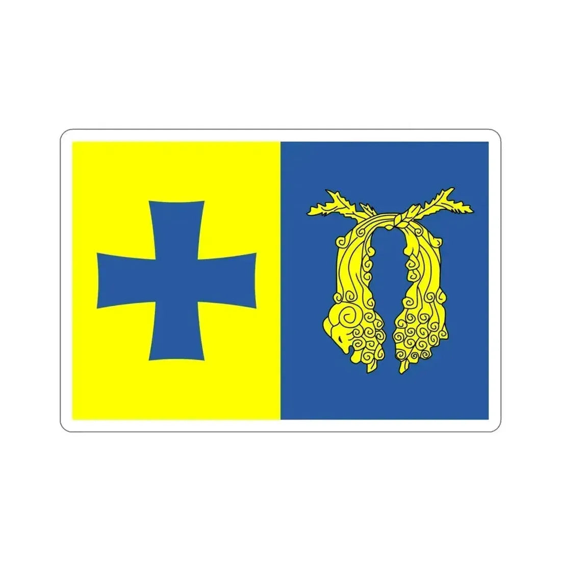 Flag of Poti Georgia STICKER Vinyl Die-Cut Decal 4 Inch - The Sticker Space